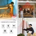 thumbnail image 2 of Wireless PIR Motion Sensor Detector Security Alarm Chime,Shop Store Office Home Front Door Entry Welcome Doorbell,Mailbox Alert, Garage Driveway Alarm,with Night Light (1 Receiver and 2 PIR Detectors), 2 of 9