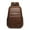 Black Label Brown, variant on PU Soft Leather Backpack Large Capacity Men,Red Label Brown