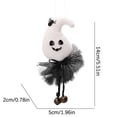 thumbnail image 3 of Vikakiooze 2023 Halloween Decorations Halloween Venue Layout Props Cartoon Gauze Skirt Bell Pendant Ghost Witch Pendant, 3 of 5