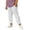 White, variant on SGFCWSX Boys Girls Casual Linen Pants Elastic Waist Cropped Straight Leg with Pockets Lightweight Summer Wear for Kids White Size 10