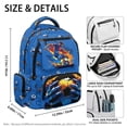 thumbnail image 7 of Jeiento Kids School Backpack for Boys Girls Ages 6-14 Large Capacity Soccer Player Print 17 Inch Laptop Backpack for Elementary School, Travel and Hiking Casual Daypack, 7 of 7