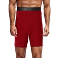 thumbnail image 3 of Gyexs Mens Compression Shorts Athletic Base Layer, Stretch Fit Workout Running Training Shorts Z02 Red, Size XL, 3 of 5
