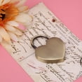 thumbnail image 1 of 1 Set Heart-Shaped Lock With Key Vintage  For Luggage Diary Book Jewelry Box 45x59mm, 1 of 8