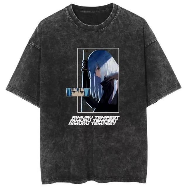 That Time I Got Reincarnated As A Slime Anime Cartoon Mens T-Shirt Multiple styles,Black8,L