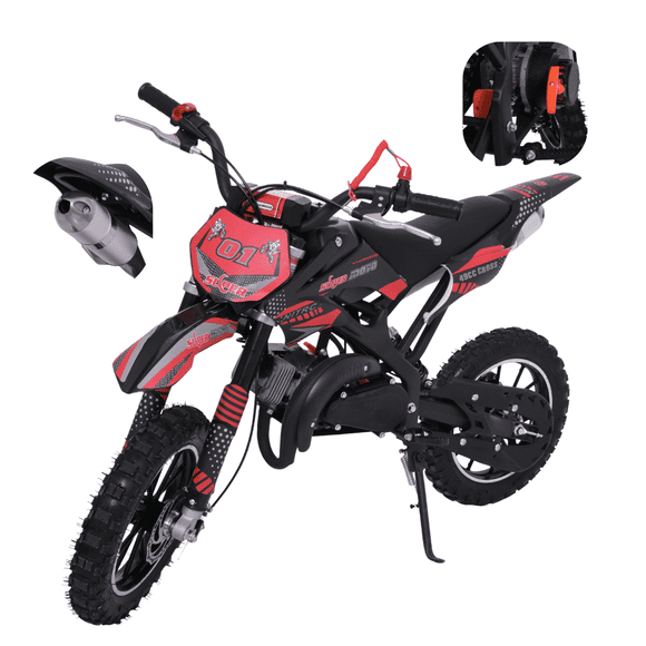 Moto Cross Para Niño Skr1000 Starkids De Gasolina 2 Tiempos Negro