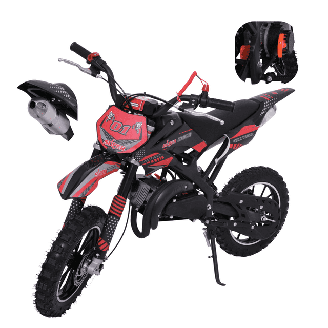 Moto Cross Para Niño Skr1000 Starkids De Gasolina 2 Tiempos Negro