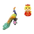 thumbnail image 6 of simhoa Peacock Snake Sculpture Figurine Decorative Garden Ornament Crafts Statue Ornament for Home Decoration Yard Chinese New Year 2025 Keepsake Art Fengshui for Living Room Office Fireplace, 6 of 8