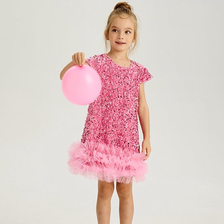 Hotiary Toddler Baby Girl Glitter Sequin Dress Kids Sparkly Fancy Ruffle Short Sleeve Holiday Festival Tulle Dress Children Birthday Party Princess Dress Pink for 2-8Y - Walmart.com Hotiary Toddler Baby Girl Glitter Sequin Dress Kids Sparkly Fancy Ruffle Short Sleeve Holiday Festival Tulle Dress Children Birthday Party Princess Dress Pink for 2-8Y - Walmart.com
