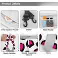 thumbnail image 3 of Leopard Full Print Drawstring Cosmetic & Makeup Bag – Large Portable Makeup Organizer with Inner Zipper Pocket & Mesh Compartment, Travel Toiletry Bag for Women, 3 of 5