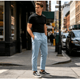 thumbnail image 2 of HBDesign Men's Summer Seersucker Pants Lightweight Breathable Slim Fit Casual Trousers, 2 of 7