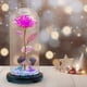 thumbnail image 1 of La cubierta de cristal florece la lámpara LED artificial con pilas de la luz LED de Rose para las mujeres, 1 of 5