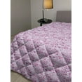 thumbnail image 2 of Geometric Down Alternative Comforter, Retro Triangle Pattern Geometric Art Mosaic Rain Drops on Polka Dots Print, Microfiber Quilt for All Season, 5 Sizes, Purple Grey Pink, by Ambesonne, 2 of 3