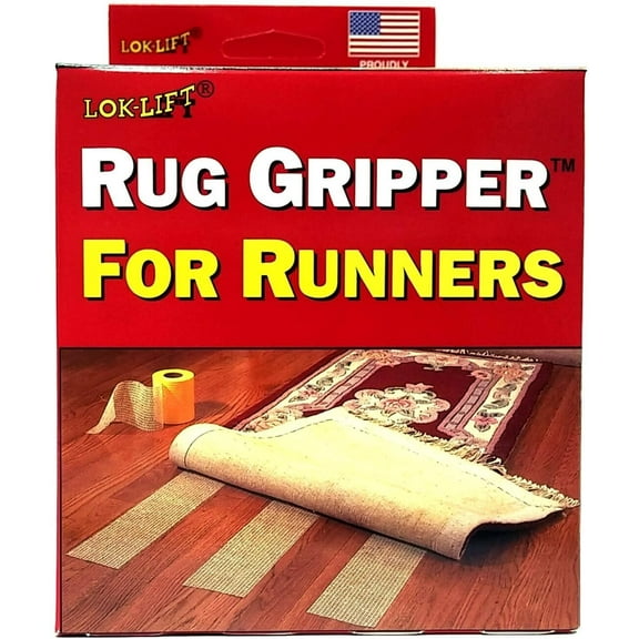 Lok-Lift Rug Gripper for Runners Non-slip Tape, 4-Inch by 25-Feet Pack of 2 by Optimum Technologies