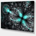 thumbnail image 2 of Glittering Dark Green Fractal Flower - Floral Canvas Art Print, 2 of 3