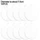 thumbnail image 3 of 10/5 piezas de discos acrílicos para colgar en el árbol de Navidad, adornos circulares en blanco para Navidad, Año Nuevo, decoración para el hogar, bolas de Navidad transparentes, manualidades, 3 of 5