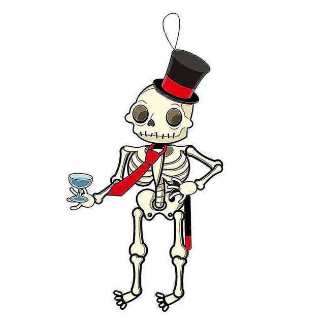 Halloween Pendant Movable Joint Flexible Fine Print Lanyard Diy Festival Decoration Scene Layout Hanging Cartoon Ghost Pirate Clown Pumpkin Pendant Fo4