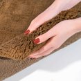 thumbnail image 4 of Chesapeake Olympia 2pc Chocolate Bath Rug Set (21"x34" & 24"x40"), 4 of 6