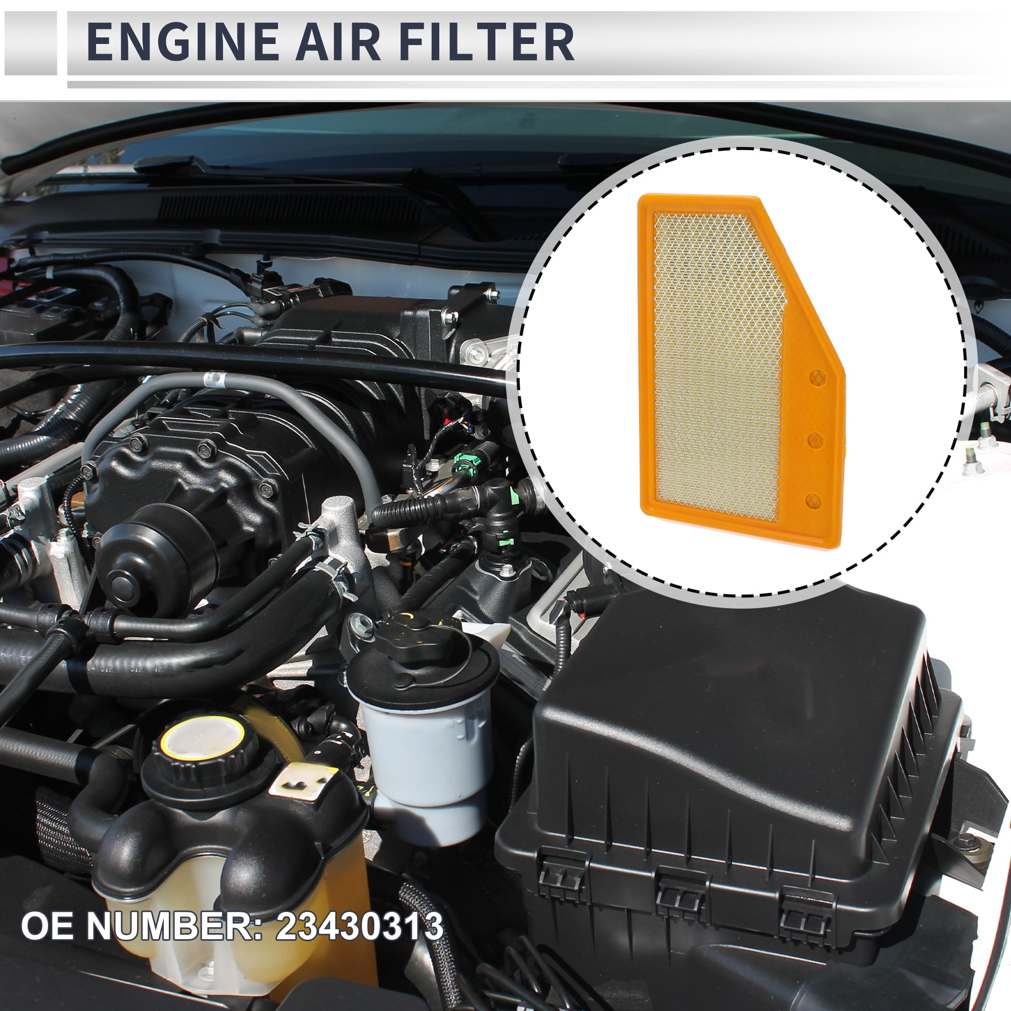 Unique Bargains 1pc Engine Air Filter for Cadillac XT4 2019-2024 No.23430313