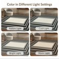 thumbnail image 7 of ODIKA 3'x5' Washable Area Rug Non-Slip, Flatweave, Easy Care Black Ivory Boundary Frame Geometric Lines Clean Edge Design for Hallway, Laundry Room, 7 of 7