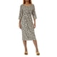 thumbnail image 1 of TRKIYQC Vestido de Mujer Leopardo/Flor/Diseño de Color Sólido Mangas 3/4 Cuello Redondo Casual Vestido Transpirable TRKIYQC moderno, 1 of 9