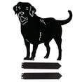 thumbnail image 1 of Estacas decorativas de metal para jardín con forma de perro, silueta de perro, decoración para exteriores, adornos de césped, letrero para patio., 1 of 5