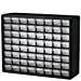thumbnail image 3 of Akro-Mils 10164, 64 Drawer Plastic Parts Storage Hardware and Craft Cabinet, 20-Inch W x 6-Inch D x 16-Inch H, Black, 3 of 4