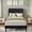 Black, variant on Twin XL Velvet Upholstered Platform Bed Frame, Adjustable Height Headboard, 1000 Lbs Heavy Duty Metal Support, Noise-Reducing EVA Sponge, No Box Spring Needed, Fast 30-Min Assembly, Beige