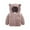 Coffee, variant on Aoochasliy Coats for Girls Boys Deals Baby Kids Fleece Hoodie Fall Winter Hooded Jacket Solid Coat Tops