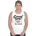 thumbnail image 4 of Cute Spread the Love Trending Quote Tank Top Tee Shirt Women Brisco Brands S, 4 of 6