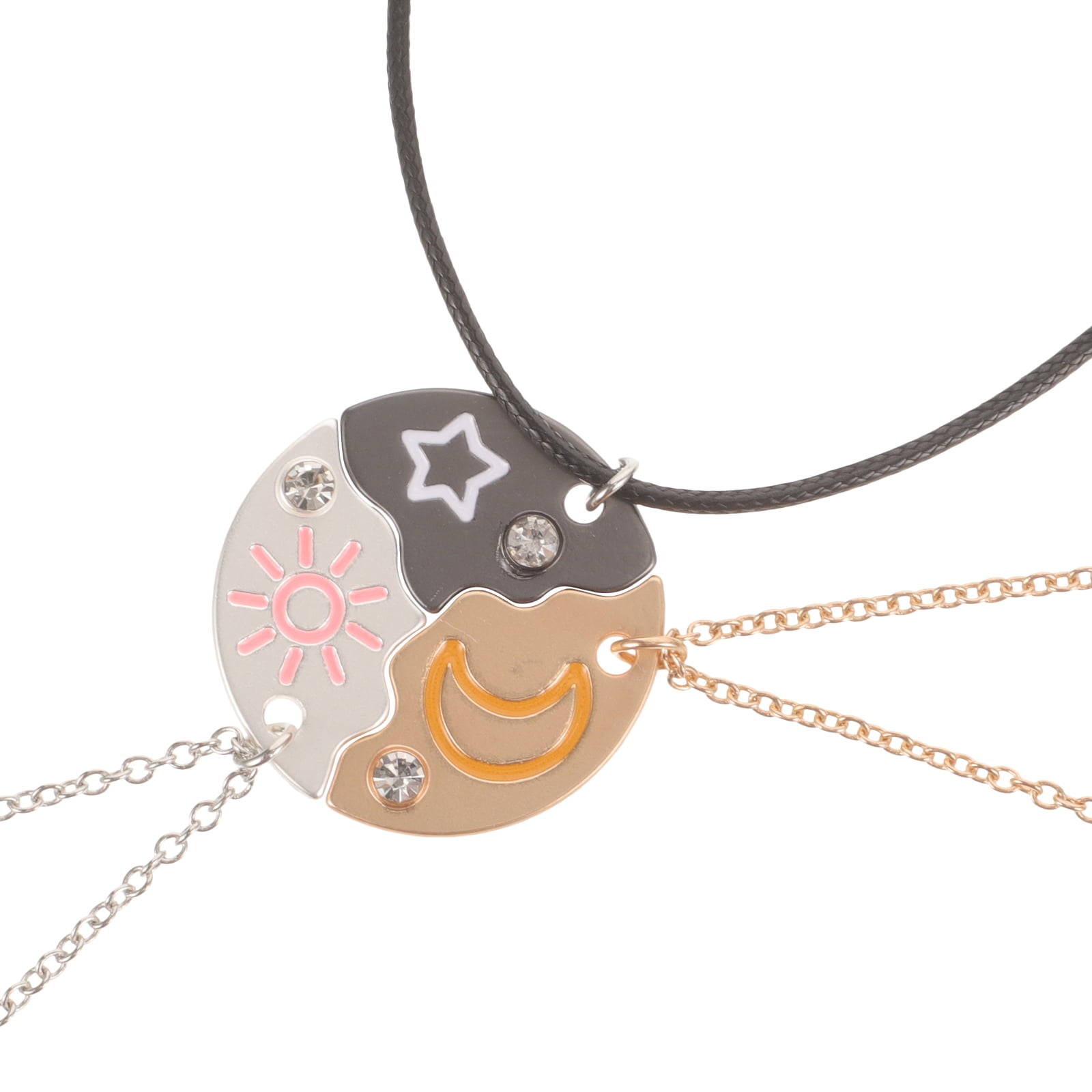 pcs Friendship Necklaces Matching Necklaces Sun Necklace Star