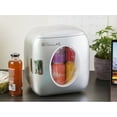 thumbnail image 3 of Uber Appliance Uber Chill XL 9 Liter 12-Can Retro Portable Mini Fridge Thermoelctric - Silver, 3 of 11