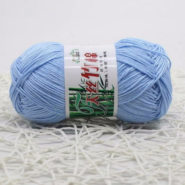 Hilo de algodón para tejer a dos agujas y a ganchillo: hilo suave y delicado para la piel, ideal para prendas de vestir, bufandas, mantas, gorros y accesorios para bebés. Hilo cálido de fibra natura