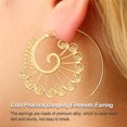 thumbnail image 3 of Sonducket Earrings Round Stylish Spiral Ear Earring Exaggerated Dangle Gold Dangling Jewelry for Women Party Wedding Decoration Type3 NO3 Sonducket AP010225-00, 3 of 6