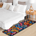 thumbnail image 5 of CURLYOOT Colorful Floral Runner Rug 2'x6' Washable Kitchen Runner Rug Indoor Non Slip Laundry Rugs Abstract Floor Carpet for Hallway Kitchen Entryway Bedroom Living Room, 5 of 9