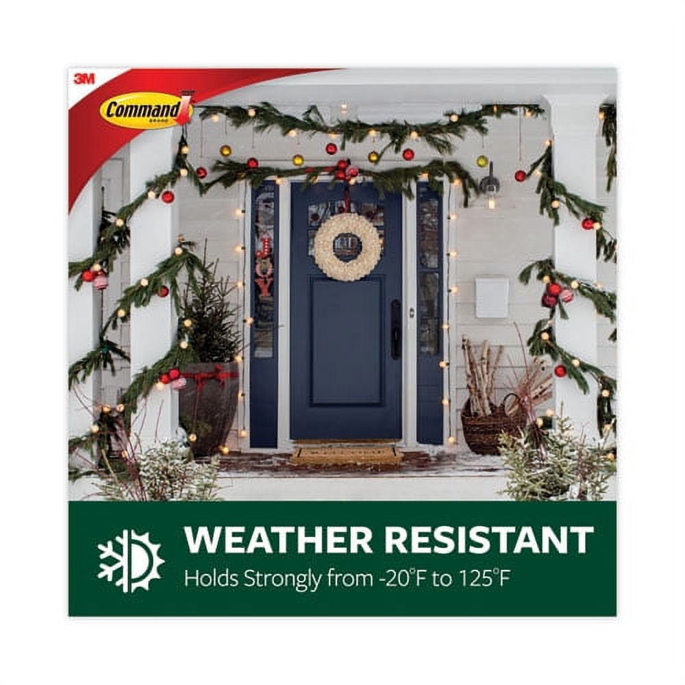 All Weather Hooks And Strips, Plastic, Small, 16 Clips And 20 Strips/pack | Bundle of 10 Packs