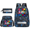 thumbnail image 1 of Mochila con estampado de motosierra para hombre, bolsa de hombro para ordenador portátil, estuche para lápices, estilo Hip Hop, novedad Fivean unisex, 1 of 2