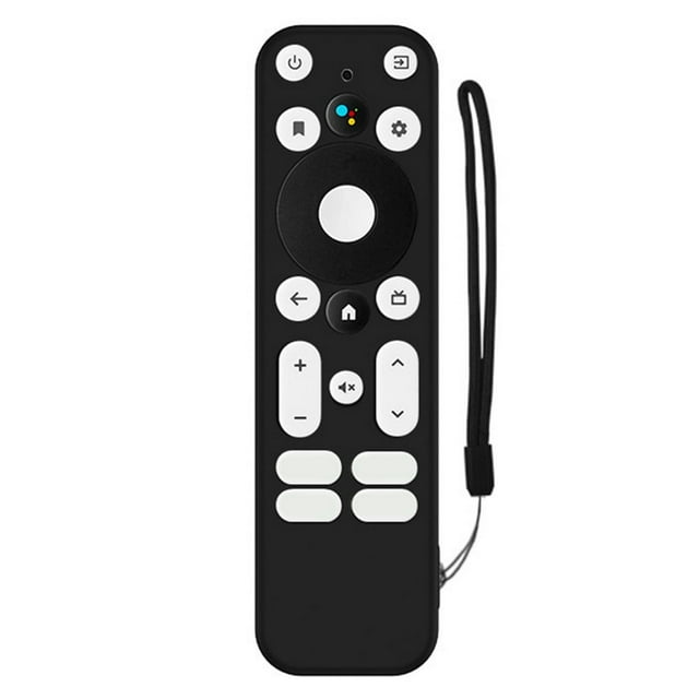 MesaSe Protective Cover Waterproof Shock-proof Top Opening Remote Control Solid Color Silicone Case for Walmart Onn. for Android TV 4K UHD