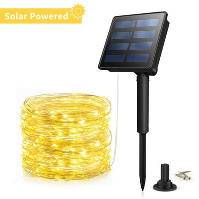 Morpilot Solar String Lights, 33ft 200LED Outdoor String Lights, Waterproof Decorative String Lights for Patio, Garden, Gate, Yard, Party, Wedding,... Morpilot Solar String Lights, 33ft 200LED Outdoor String Lights, Waterproof Decorative String Lights for Patio, Garden, Gate, Yard, Party, Wedding,...
