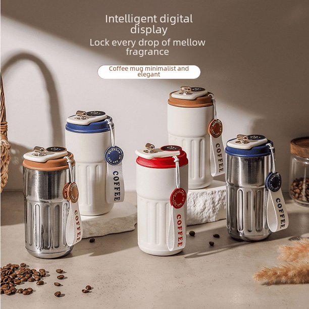 Taza de café de acero inoxidable 316, taza aislada para exteriores, de gran belleza, para hombres y mujeres, taza de agua para llevar en el automóvil, regalo