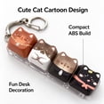 thumbnail image 6 of 4-Key Cat Themed Keyboard Clicker Fidget,Cute Stress Relief Toy,Portable Keyboard Keychain for Daily Anxiety Relief, 6 of 7