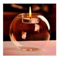 thumbnail image 2 of Crystal Glass Candle Holder Romantic European Style Spherical Candlestick, 2 of 5