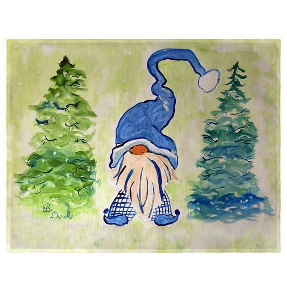 Betsy Drake PM1383 14 x 18 in. Gnome & Christmas Trees Place Mat - Set of 4