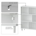 thumbnail image 4 of 11-Cube Organizer Bookcase Shelf with Legs,Display Shelf,3-Tier Cubical Storage Shelves,White, 4 of 9