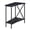 Black, variant on Pemberly Row Transitional Metal Wedge End Table with Bottom Shelf in Black