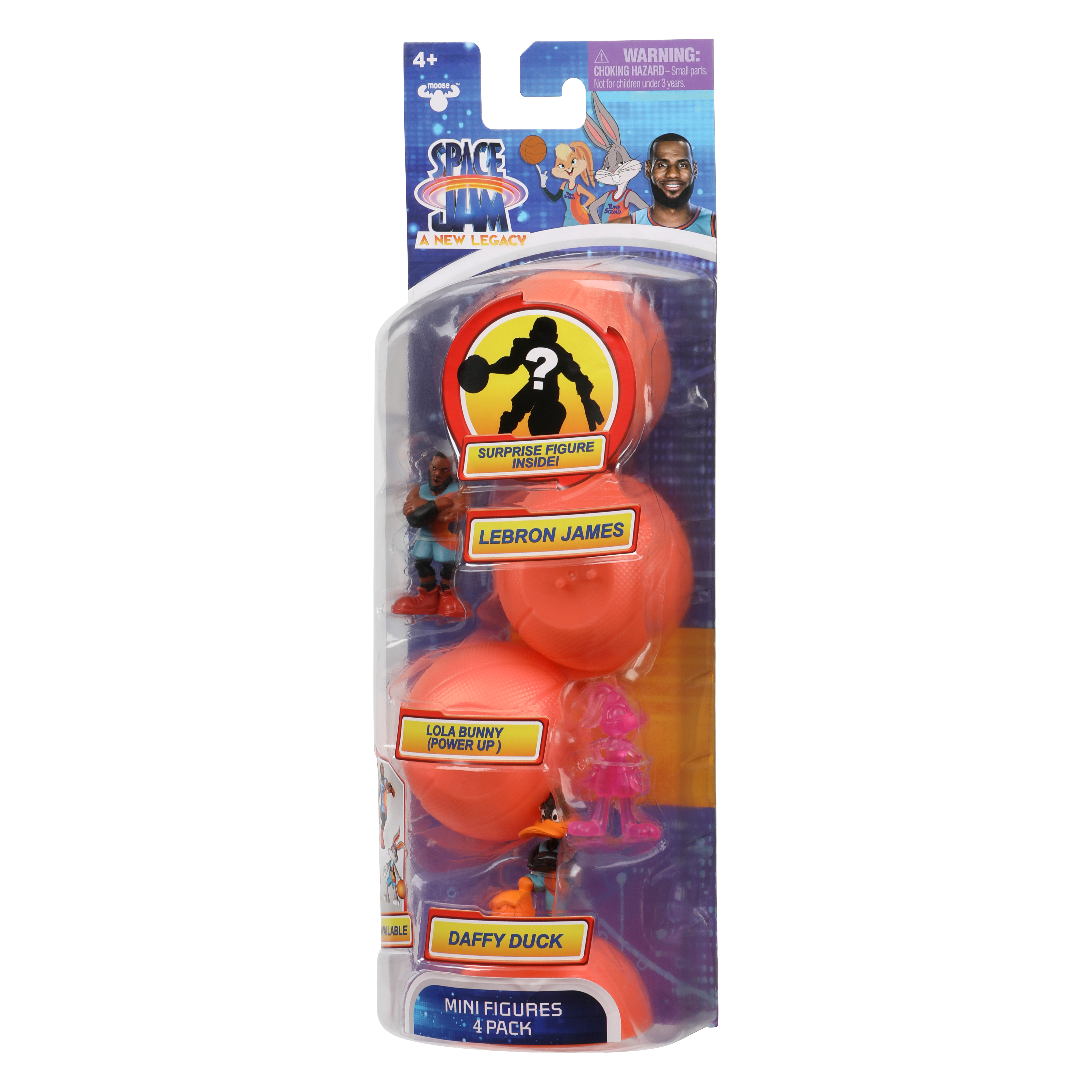 Space Jam: A New Legacy - 4 Pack - 2" LeBron James, Daffy Duck, Lola Bunny, & 1 Mystery Figures - Starting Line Up - image 2 of 11