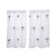 thumbnail image 1 of Cortinas blancas con bolsillo para varilla, cortinas cortas y cómodas. Árbol 74cmx61cm, 1 of 9