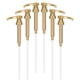 thumbnail image 1 of Paquete de 6 dispensadores de jarabe Torani dorados para botellas de café de Little Squirt. Compatibles con jarabe Torani y Skinny de 750 ml, botellas de litro Monin, dispensadores de jarabe de café, 1 of 5