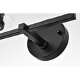 thumbnail image 3 of Living District Mayson 2-Light Iron & Glass Bath Sconce in Black/Clear, 3 of 7