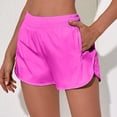 thumbnail image 5 of vigerkar Women's Athletic Shorts High Waisted Running Shorts Pocket Sporty Short Gym Elastic Workout Shorts Hot Pink, L, 5 of 5