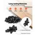 thumbnail image 2 of 900PCS Black Universal Composite T Clips Plastic Hidden Deck Fasteners with Metal Screws for Composite Decking Board Polypropylene PP Clips Works with 0.26 inch Gaps, 2 of 6